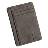 THINKTHENDO Slim RFID Blocking Leather Wallet Credit ID Card Holder Purse Money Case for Men Women 2020 Fashion Bag 11.5x8x0.5cm