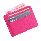 TRASSORY Small Mini Travel Lizard Pattern Leather Bank Business Id Card Holder Wallet Case For Men Women With Id Window