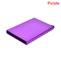 Bag Metal Women Men Business Card Holder Creative Aluminum Holder Metal Box Men Credit Business Card Case Wallet