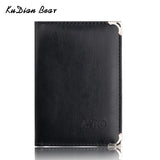 KUDIAN BEAR Brand Auto Driver license holder Business Card Holder Car-Covers for Documents Designer Travel Wallets BIH067 PM49