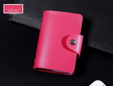 New PU Leather Function 24 Bits Card Case Business Card Holder Men Women Credit Passport Card Bag ID Passport Card Wallet H088