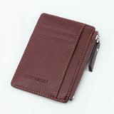 2019 Unisex wallet business card holder pu leather coin pocket bus card Organizer purse bag  men women multi-color