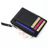 2019 Unisex wallet business card holder pu leather coin pocket bus card Organizer purse bag  men women multi-color