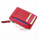 2019 Unisex wallet business card holder pu leather coin pocket bus card Organizer purse bag  men women multi-color